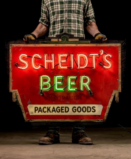 C. 1930 Scheidt's Beer Neon Sign