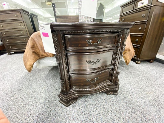 French provisional wood nightstand