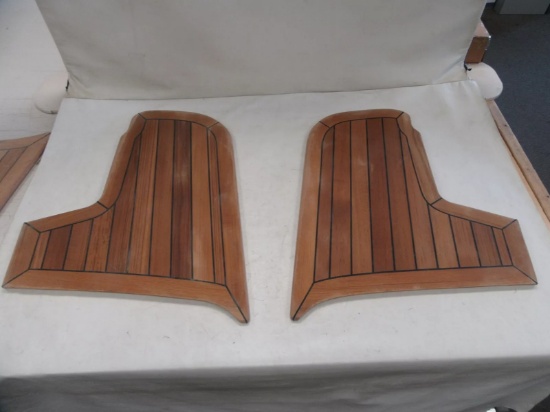 Scout 350 LXF set of (2) teakwood swim platform, part #DH1122