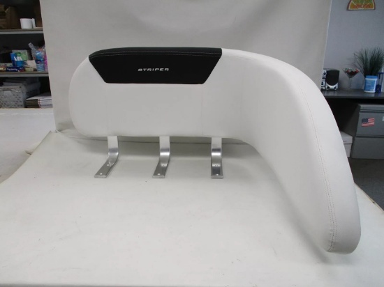 Striper 290 Walk Around (2017) curved backrest port corner marine boat seat cushion, part # 307992