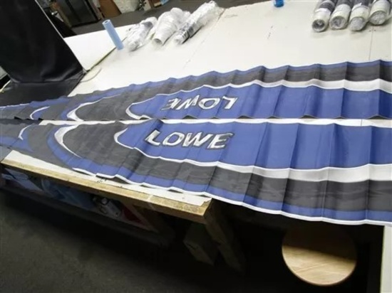 Lowe DV fish & ski main decal set, part # 2348901 / 2348899 marine boat