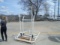 Boat tower white frame set of (3) marine