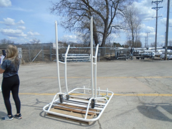 Boat tower white frame set of (3) marine
