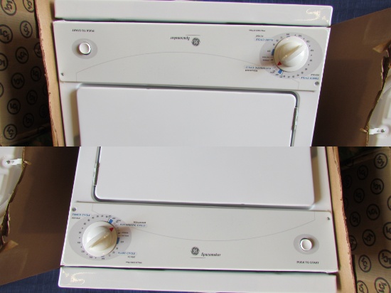 GE spacemaker stackable electric dryer, model # DSKS333EC6WW RV camper