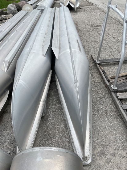 Pontoon log 22' 2" long pair (2) marine boat