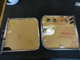 Cruiser Yachts stainless steel corian pair (2) doors, part number V2148400 marine boat