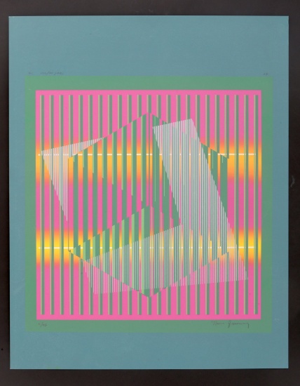Green/pink Signed Lithograph 5/25