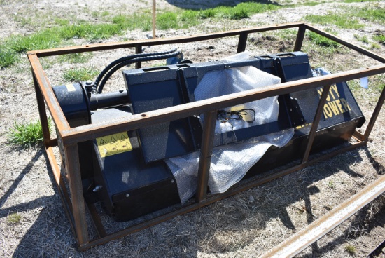 New heavy duty flail mower skid steer attachment