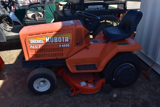 Kubota G4200 diesel lawn mower with snowblower