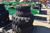 Set of front and back tires with Kubota rims