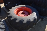Single Firestone tire with Kubota rim