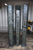 Three rolls of wire fencing, 6 foot tall