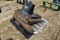 Dump truck body piston with hydraulic tank