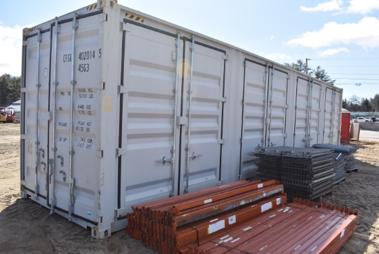 Shipping container w/4 side doors