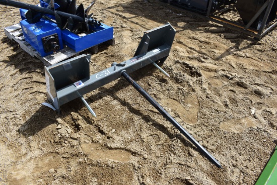 Worksaver skid steer hay spear attachment