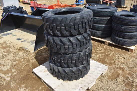 Set of 4 Forerunner skid steer tires