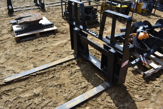 Kivel skid steer fork attachment, 4200 pounds