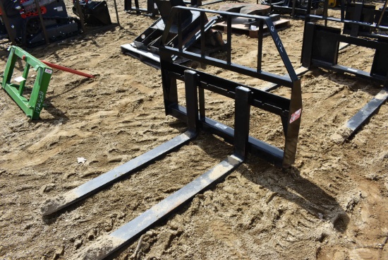 Kivel skid steer fork attachment, 3500 pounds