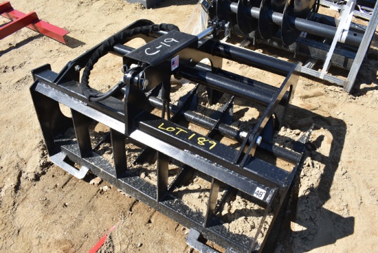 48" grapple skid steer attachment