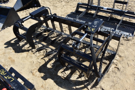 78" JMR grapple skid steer attachment