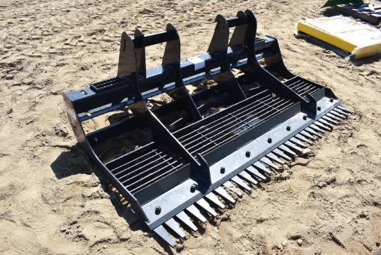 Land leveler skid steer attachment