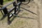Tomahawk bale spear skid steer attachment