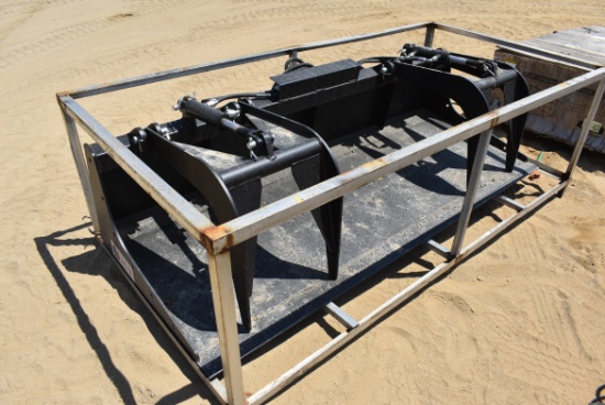 New 84" flat bottom grapple attachment, still in shipping crate