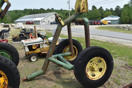 Tow behind log hauler