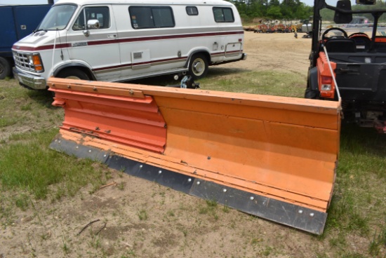 9' plow with skid steer plate attach