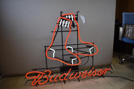 2010 Red Sox Budweiser glass tube neon light