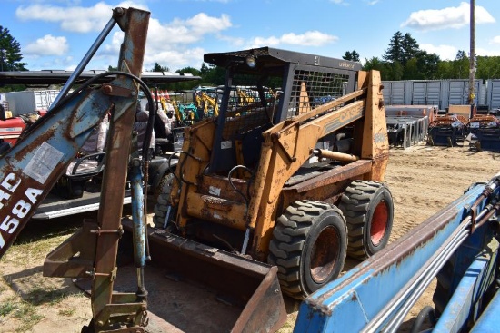 Case 1845C skid steer on wheels