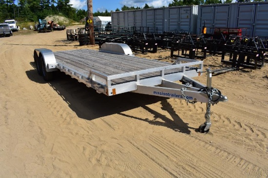 2024 Mission all aluminum tandam axle trailer