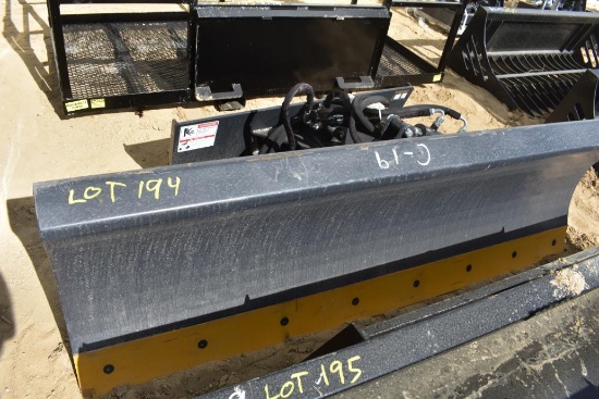 New 84" power angle blade skid steer attachment