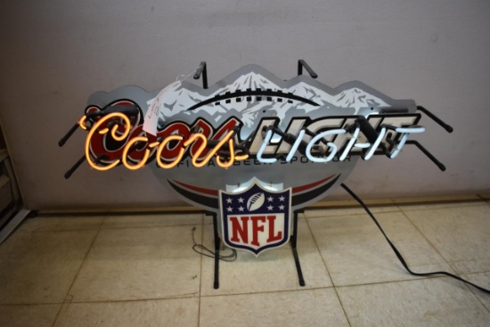 2010 Coors Light NFL glass tube neon light
