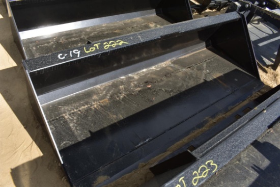 New 78" Swict skid steer bucket attachment