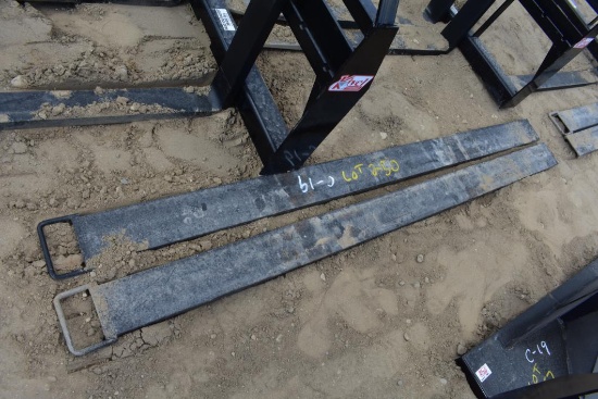 Pair of new pallet fork extensions
