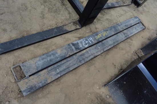 Pair of new pallet fork extensions