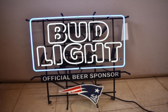2017 Bud Light Patriots glass tube neon light