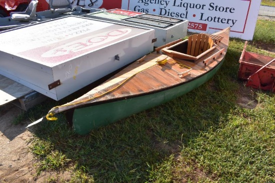 Old Town canoe converted to kayak