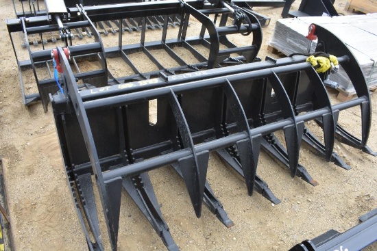New 78" rock grapple skid steer attachment