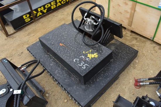 New mini skid steer brush cutter attachment