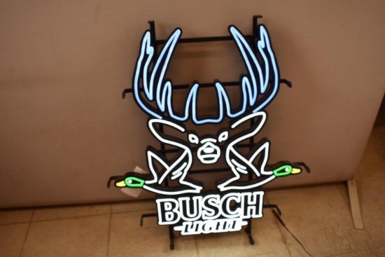 2024 Busch Light plastic neon style deer and duck light