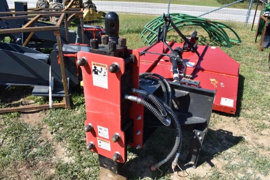 Raytree skid steer post pounder