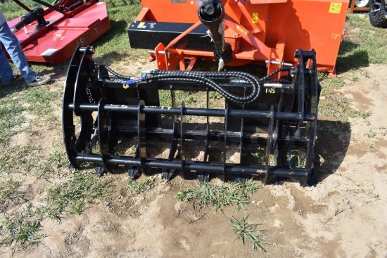 Skid steer grapple attachment