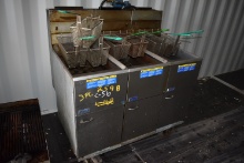 Lot of 3 Pitco deep fryers