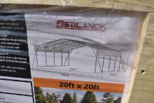 20' by 20' steel carport, new in crate