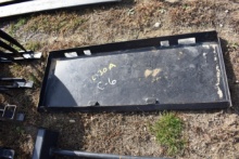 Skid steer plate