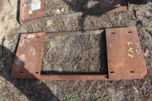 Skid steer blank plate attachment