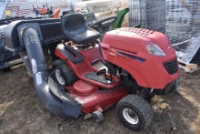 Toro LX500 riding lawn mower with bagger