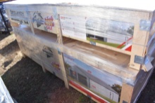 25' by 33' double garage metal shed, new in crate